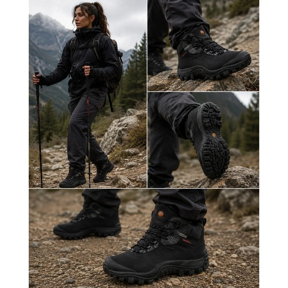 XPETI Thermator 6 Boots Women's Sz 9.5 High-Top Waterproof Outdoor Hiking Black